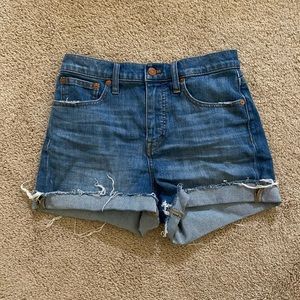 Madewell High Rise Denim Shorts